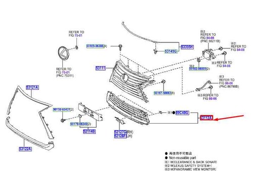 Paraurti anteriore lexus - lexus, rx