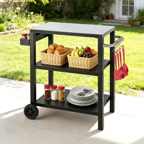 Carrello per barbecue tavolino